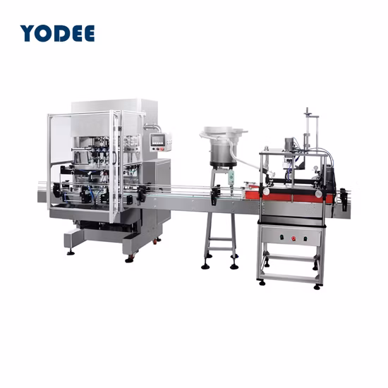 Automatisches Alkohol-Desinfektionsmittel, Handwasch-Gel-Reiniger, antiseptisches Desinfektionsmittel, Produktionslinie für flüssige Plastikflaschen zum Befüllen und Verschließen von Etiketten