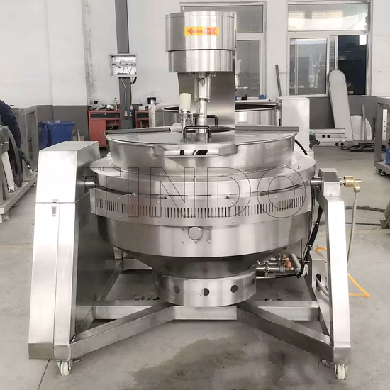 Automatische Saucen-Planetenrührer-Kochmischermaschine, Industriekocher, Gaskessel